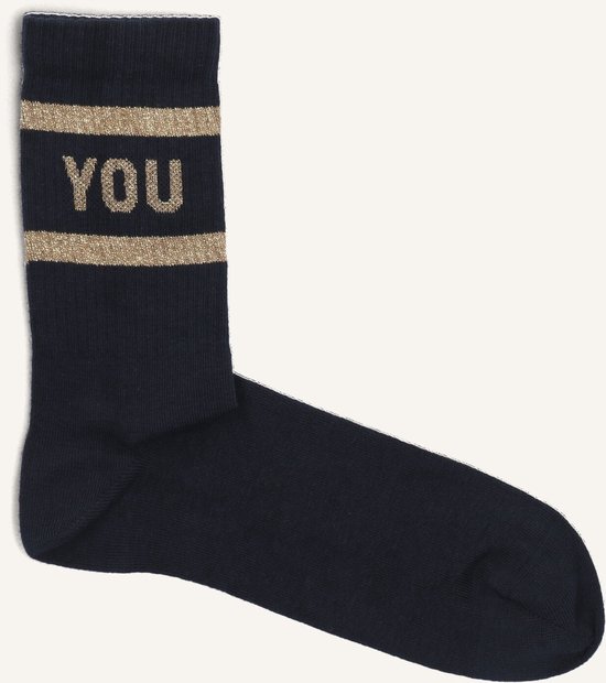 Bas By-Bar Lucky Sparkle Navy pour femmes - Blauw - Taille unique