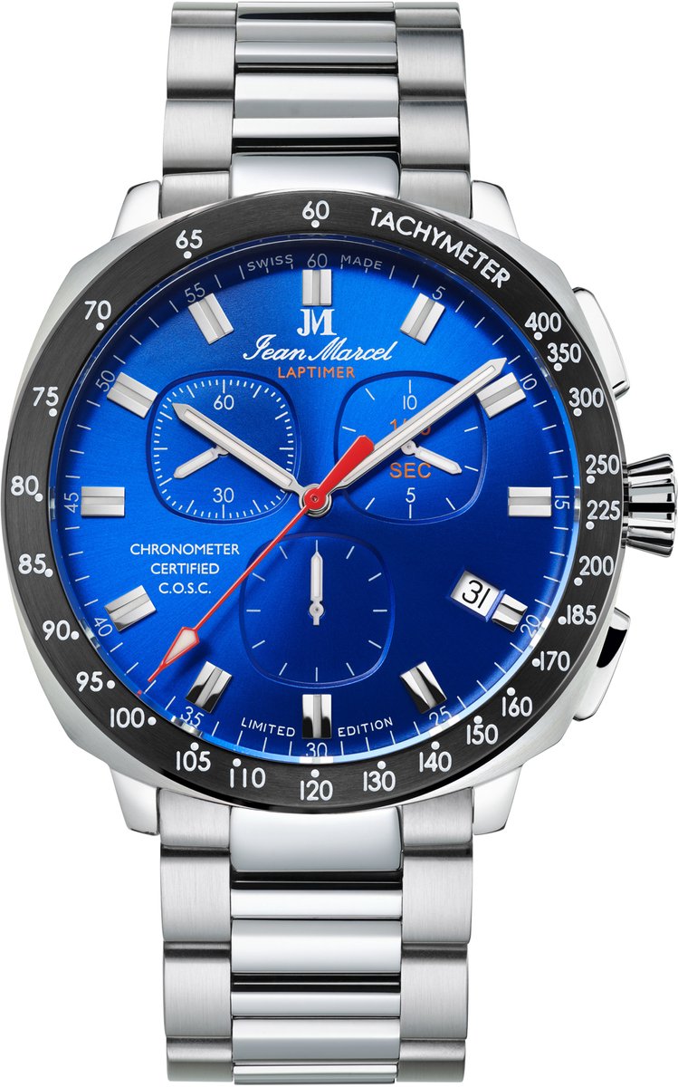 Jean Marcel Herren Armbanduhr Edelstahl Glänzend 23cm
