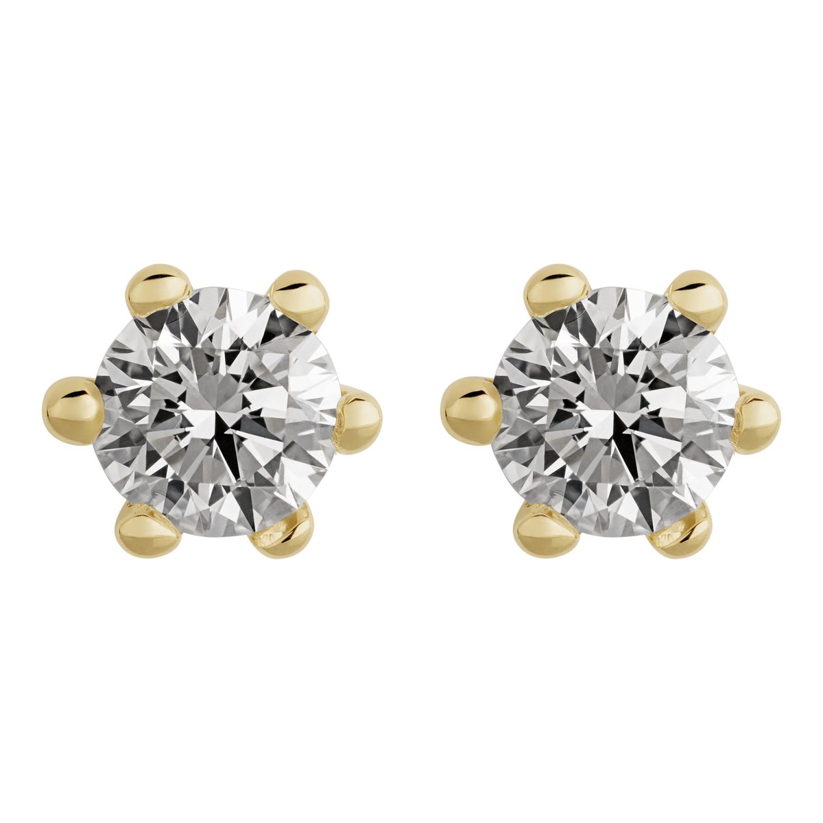 Orolino Ohrringe Gold 585 mit 2 natürlichen Brillanten zus. 0,30ct.