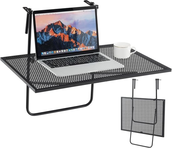 VEVOR Balkonhangtafel, 99 x 34,5 cm opvouwbare balkonrelingtafel