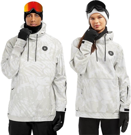 SIROKO - Snowboardjas voor Dames Siroko W1-W Tremblant - XXL - Wit/Parelgrijs