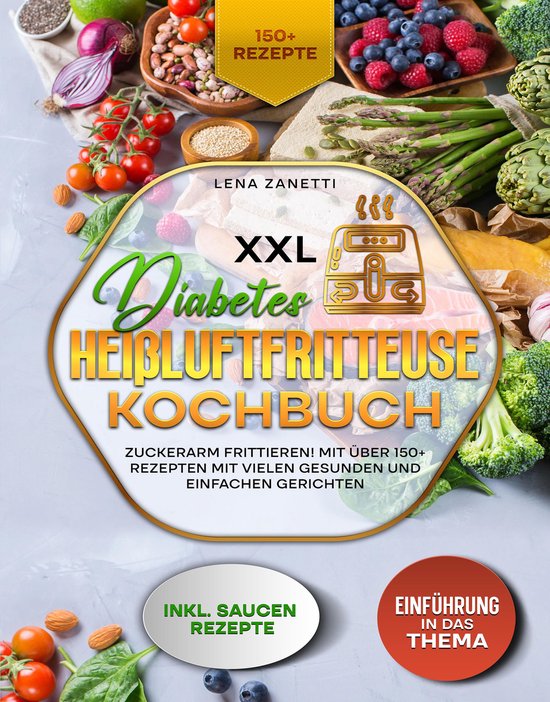 XXL Diabetes Heißluftfritteuse Kochbuch - cover