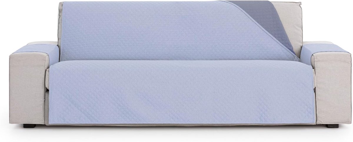 Praktische Zilvere Bankovertrek voor 2-zits Bank - Kleur 13/Blauw