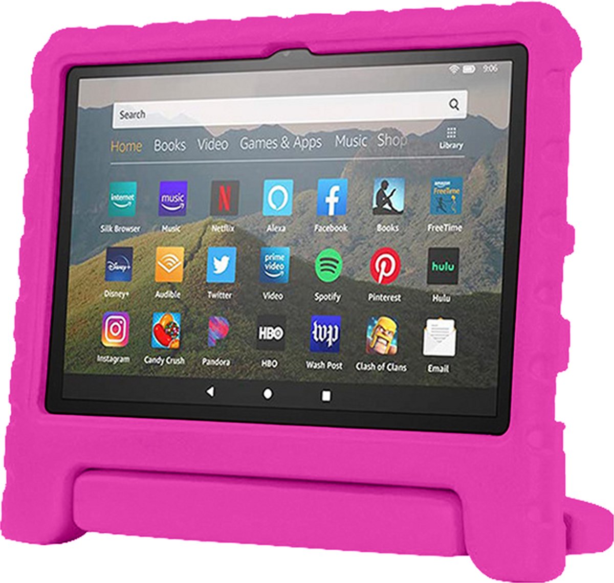 Rixus RXTC06 Tablet Kids Case For Apple iPad 10.2 inch (2021, 2019), iPad Air 3 10.5 inch (2019), iPad Pro 10.5 inch (2018) Pink