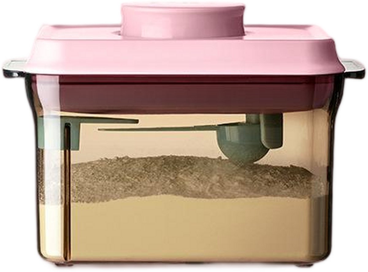 Image of 1000ml melkpoederdispenser - Draagbare melkpoederbewaardoos met maatschep - Verzegelde melkpoederdispenser - Melkpoedercontainer - Uitneembare eiwitpoederbewaardoos - Type C