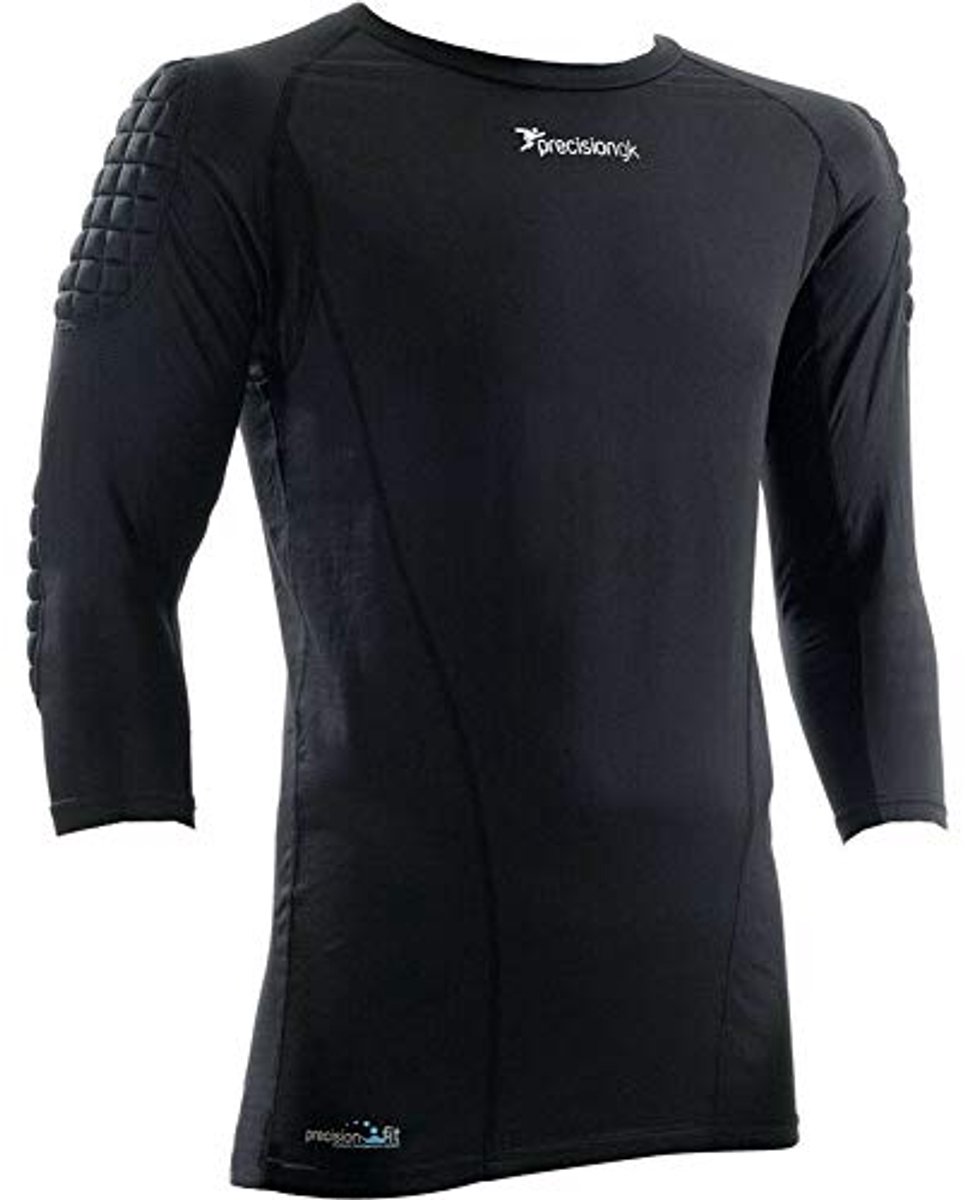 Heren Precision T-Shirt met Gewatteerde Schouders en Driekwart Mouwen