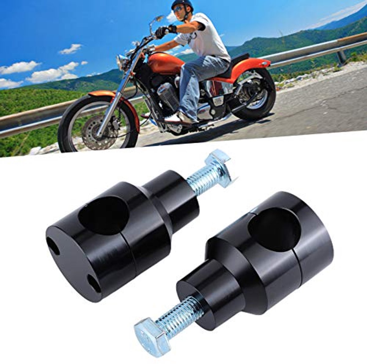 Straight riser set chrome 4,5 inch rise hoogte voor 1 inch stuur 562254