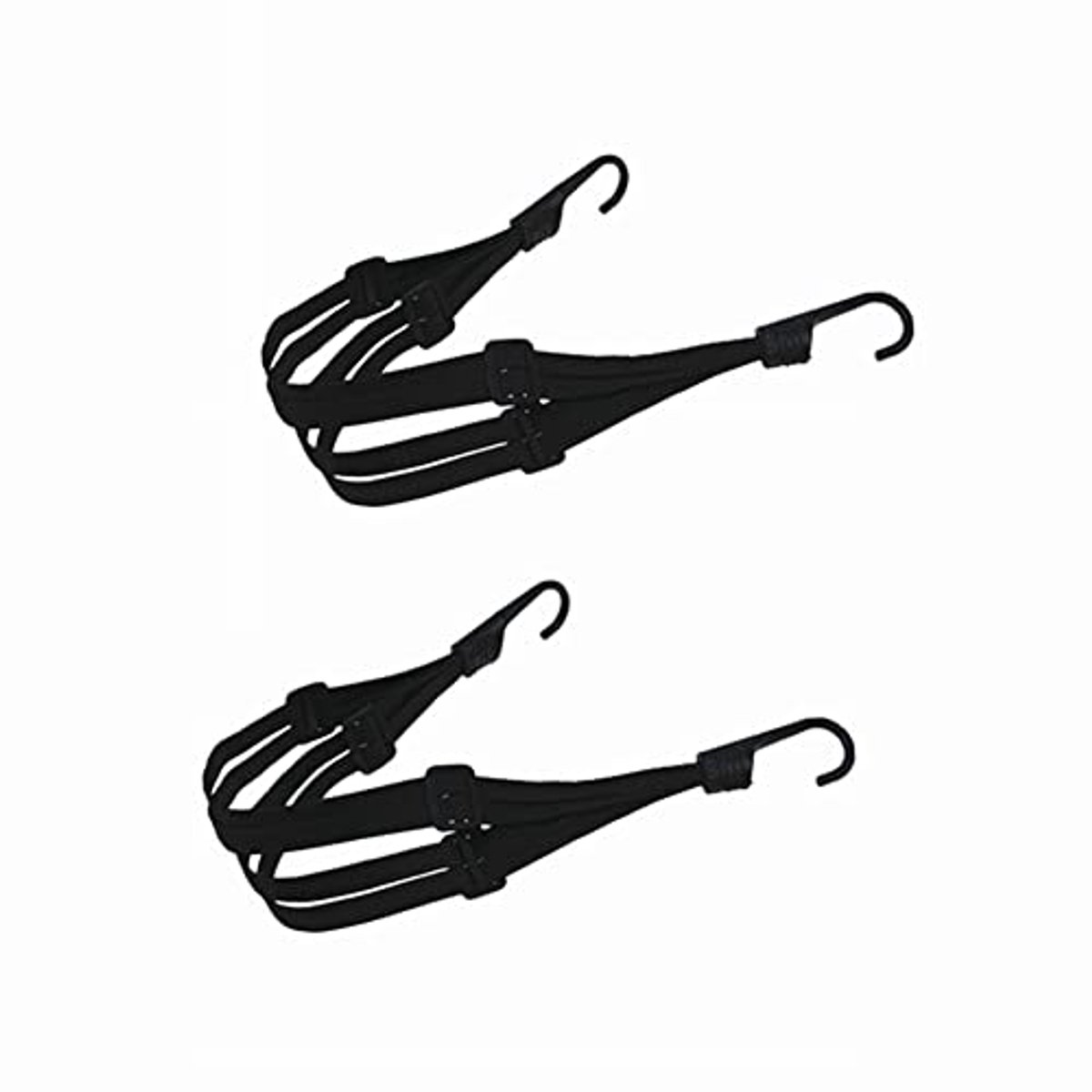 Bagagespanners 2 stuks - Elastische spanriemen met haken voor motorfiets en fiets
