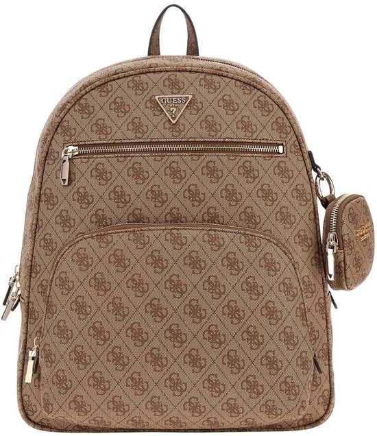 Guess Power Play Large Tech Backpack In Coal For Women