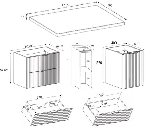 Afdekking voor Radiator, met Plank Boven, Verwarming Cover Verwarming Kast, Moderne Verwarming Home Meubels Kabinet Plank, voor woonkamer, hal, slaapkamer(90x90x15cm/35.4x35.4x5.9in