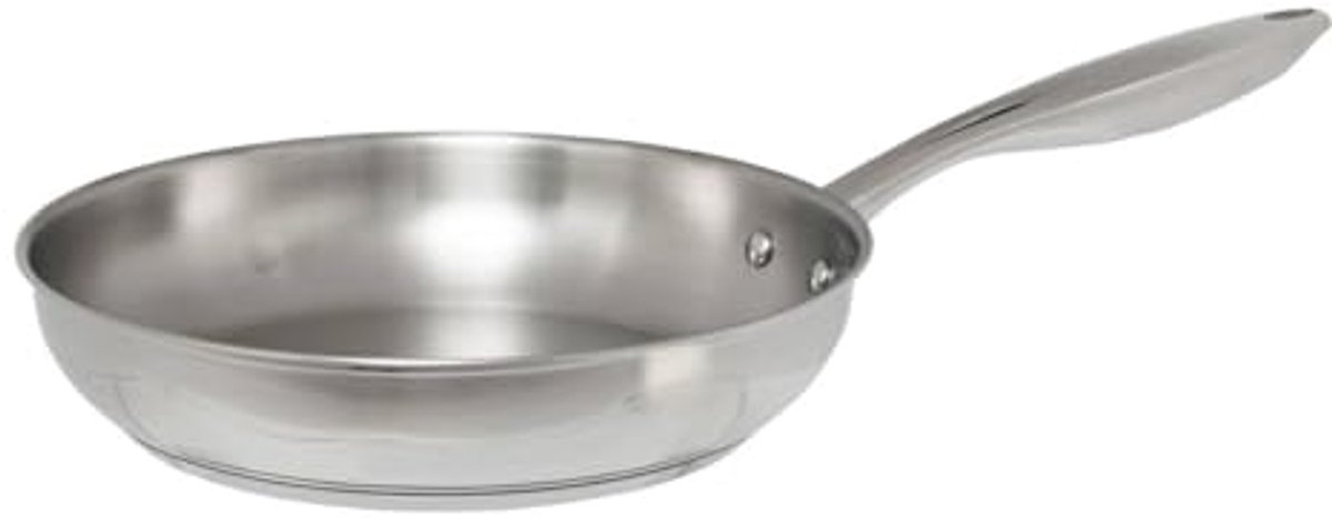 Koekenpan roestvrij staal 24 cm voor alle warmtebronnen