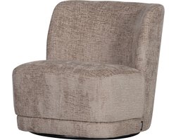 WOOOD Atty Draaifauteuil - Polyester - Zand - 75x74x65