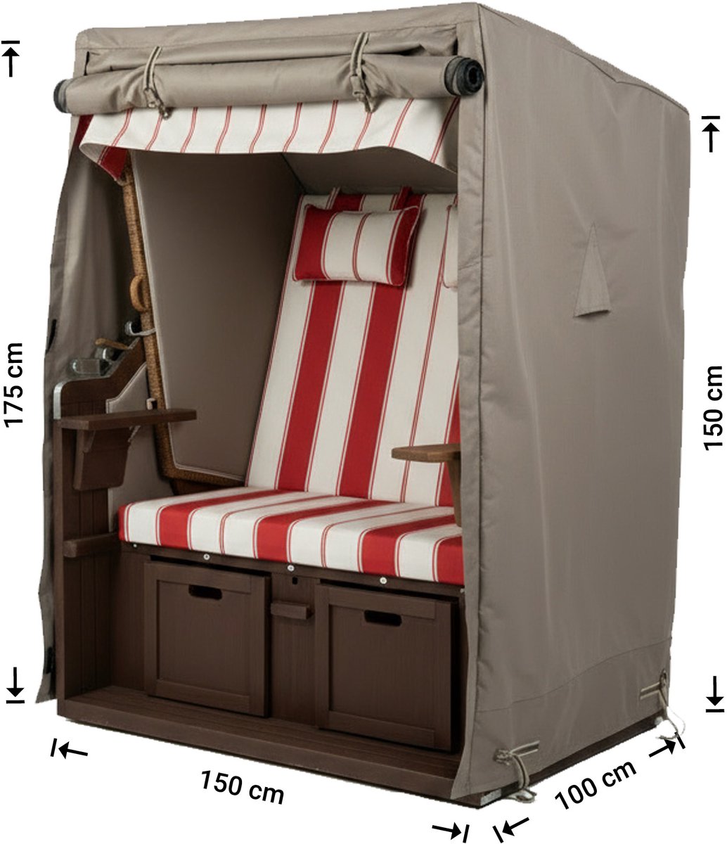 Raffles Covers Strandkorf hoes Taupe