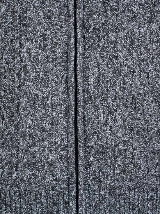 Bjornson - Gilet d'hiver en maille torsadée anthracite Gus Bjornson - taille 6XL