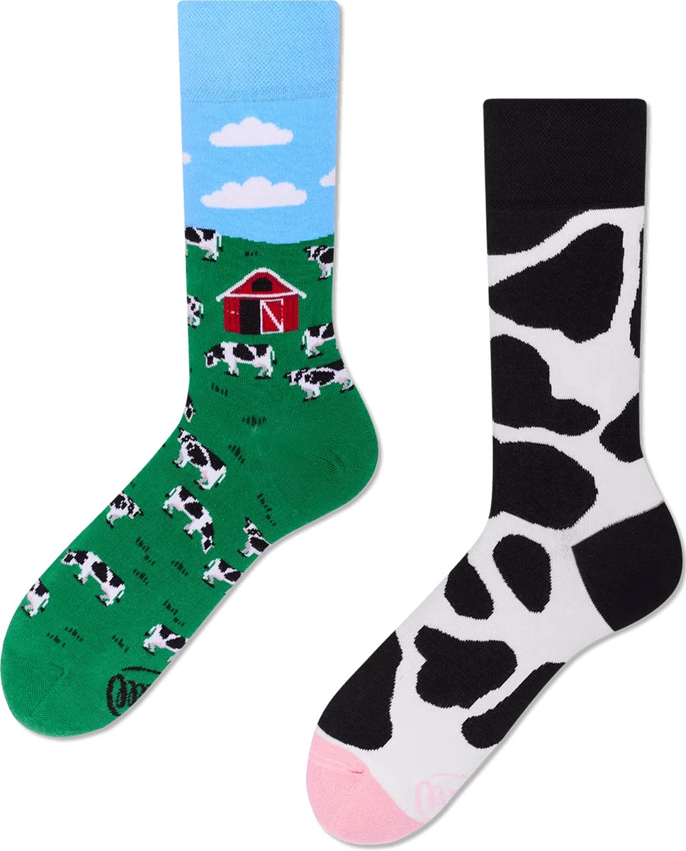 Many Mornings unisex sokken - Holy Cow - Unisex - Maat: 43 - 46