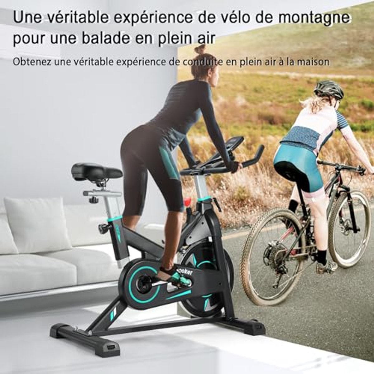 Hometrainer met Verstelbare Magnetische Weerstand en Digitale Monitor voor Comfortabel Thuis Fietsen