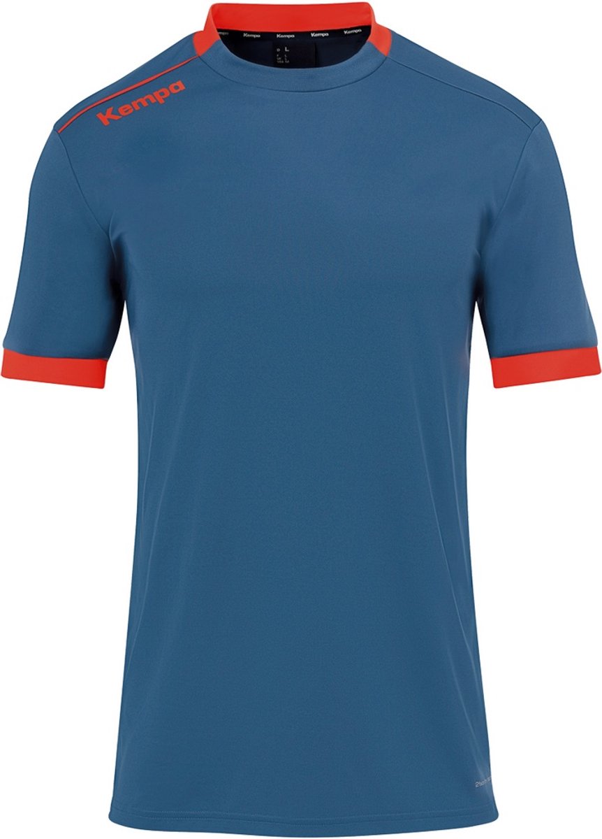 Kempa Player Shirt Heren - sportshirts - grijs/rood - Mannen