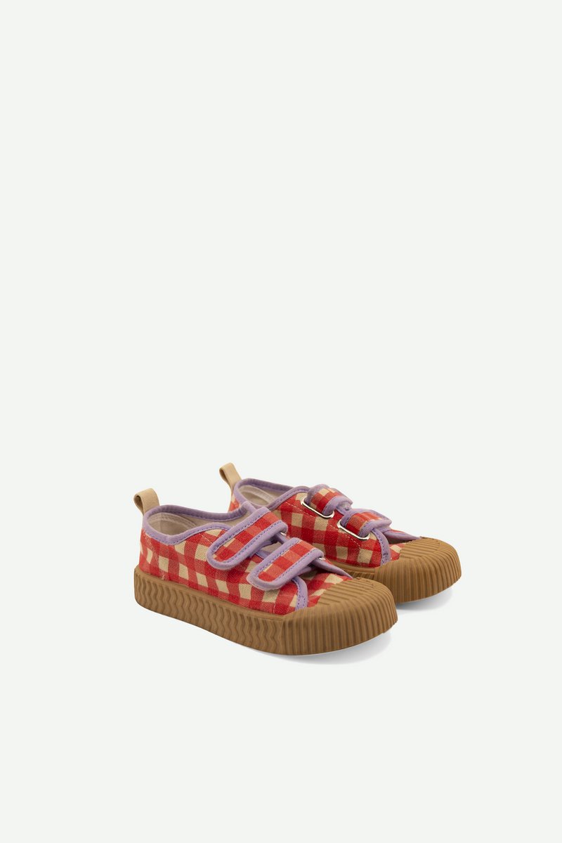 Sticky Lemon - canvas schoenen - klaproos ruit