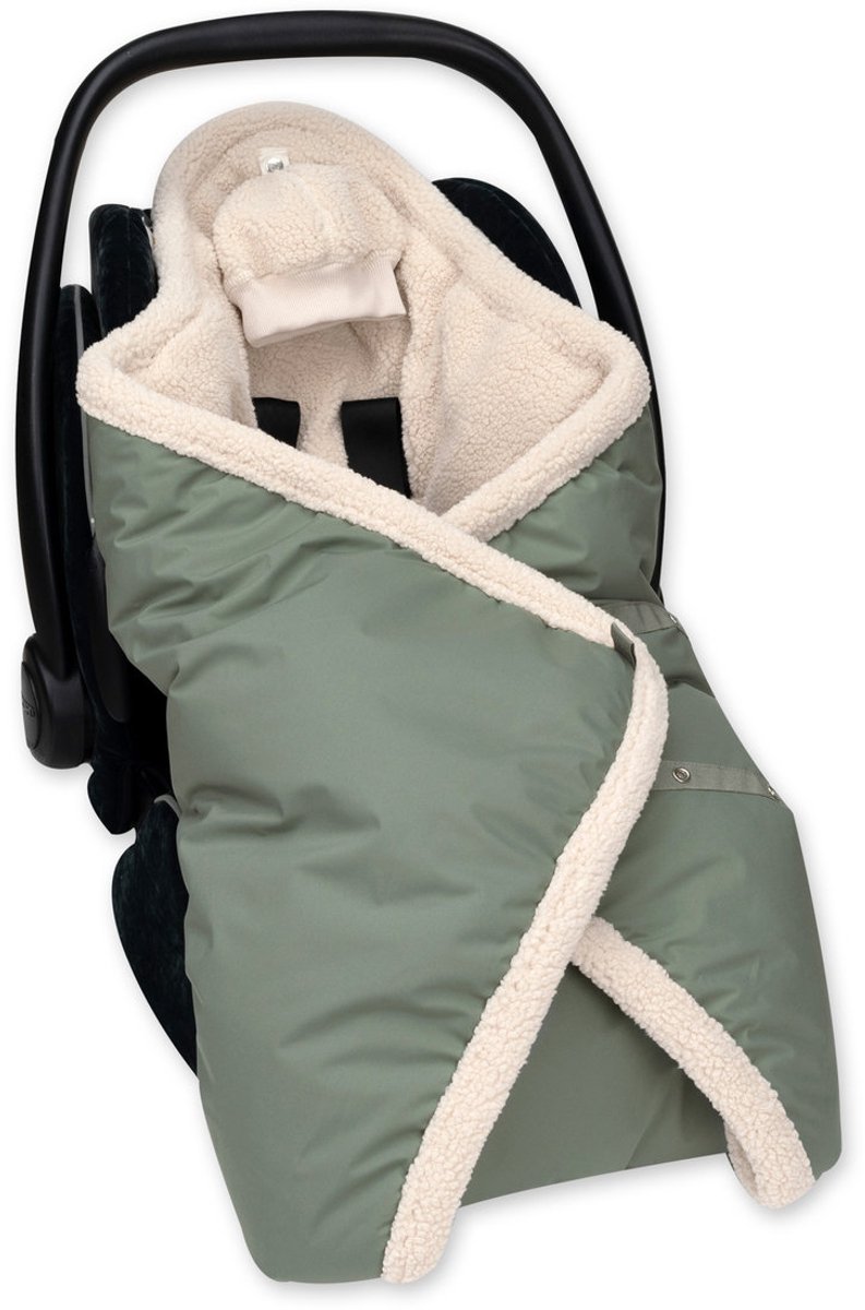 BEMINI Voetenzak - Biside 0-12m - Warm en beschermd - Green