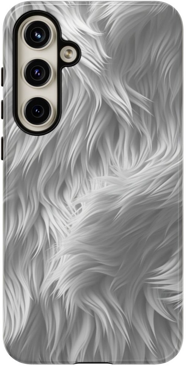 Wit Bontstructuurpatroon – Telefoonhoesje Geschikt voor Samsung Galaxy S24 Plus
