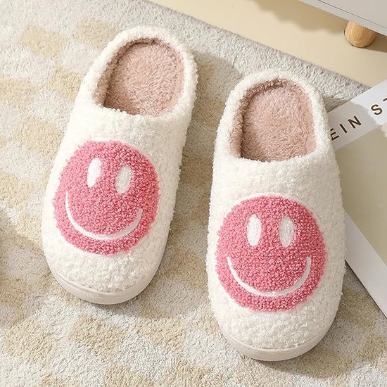 Pantoffels En Fluffy Open Sloffen Met Pluche Voering Antislip Zool Roze 118 1828042