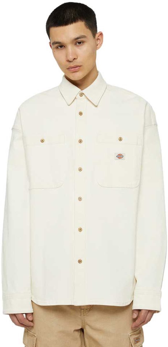 Dickies Houston Overhemd Met Lange Mouwen M Man Creme