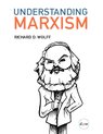 Boekcover van 'Understanding Marxism' met een zwart-witillustratie van Karl Marx. Tekst in blauw en oranje.