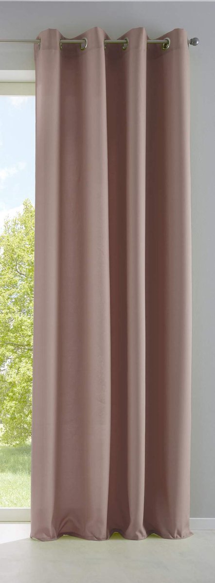 Ibenzoa Stijlvol en Functioneel Lichtdoorlatend Gordijn voor Privacy en Sfeer taupe