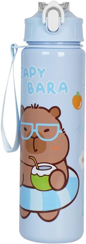 Een 850ml/28oz modieuze draagbare drinkbeker met rietje, schattige
