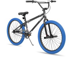 Joystar Brockway BMX-fiets - 24 inch - Handrem - Remmen - Achter V-brake - Pegs - Blauw