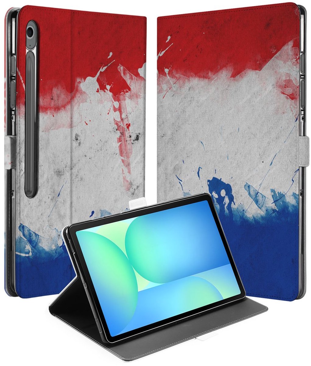 Nederland Book Case Hoesje met Standaard Samsung Galaxy Tab S10 FE Plus