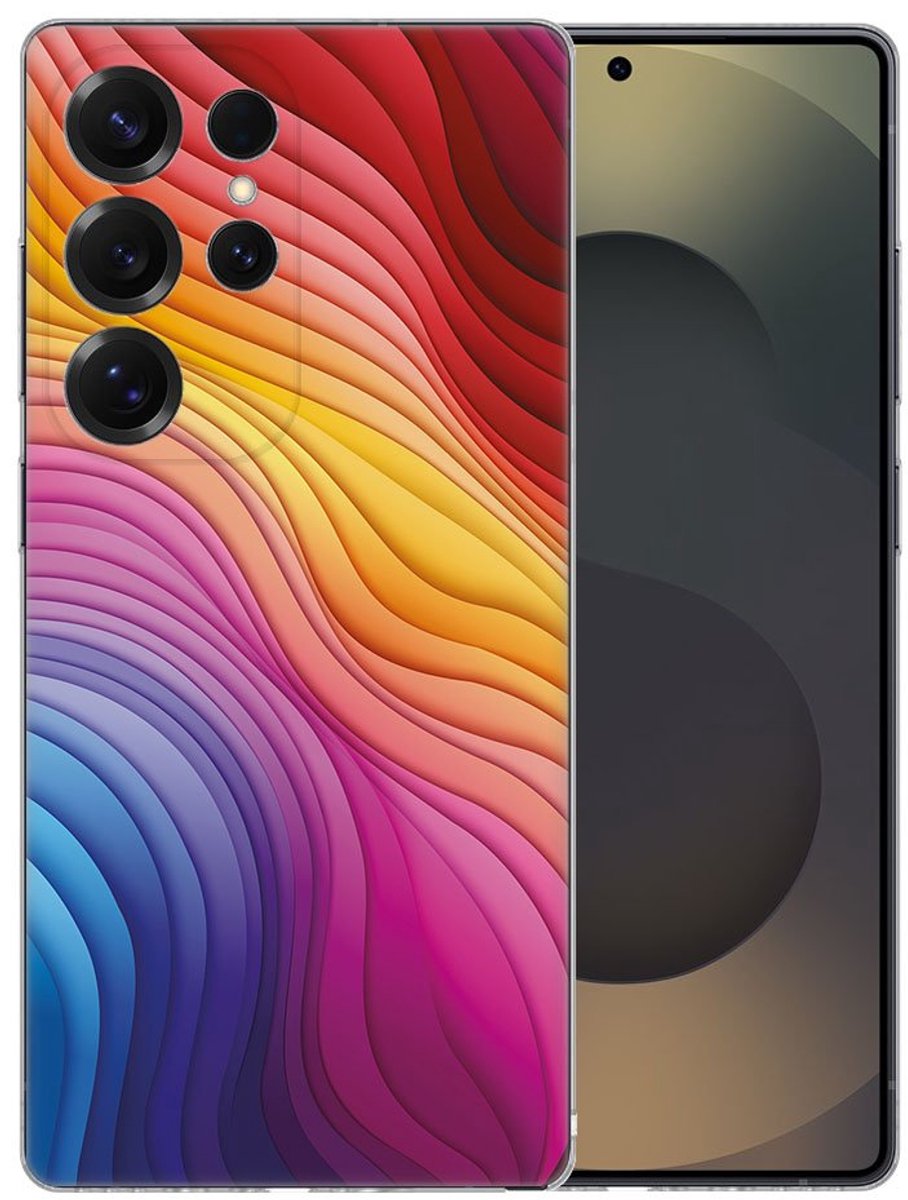 TPU Hoesje Samsung Galaxy S25 Ultra - Regenboog Backcover