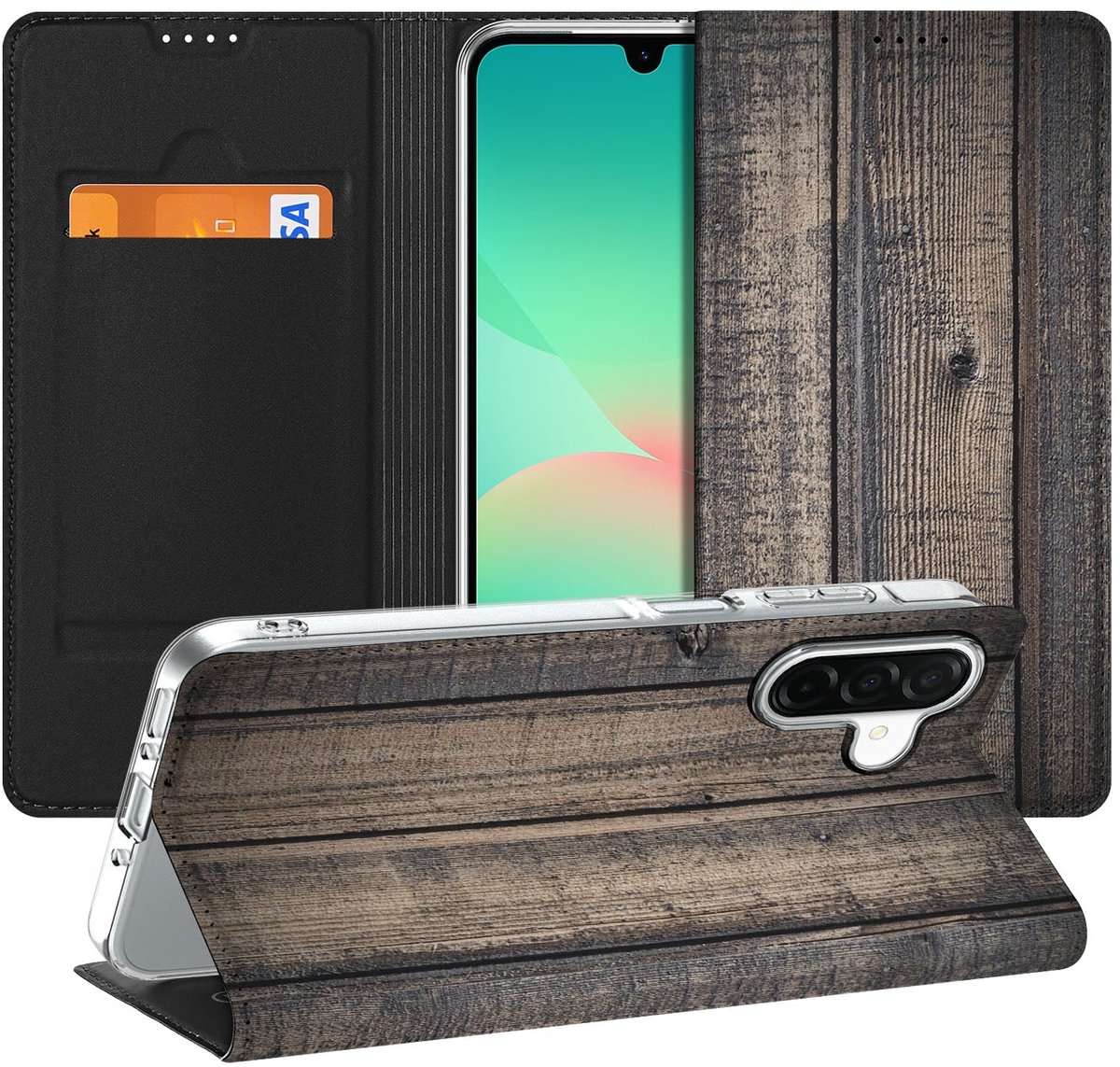 Samsung Galaxy A26 Book Wallet Case Steigerhout