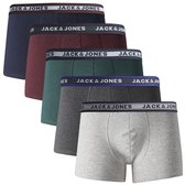 Jack & Jones Plus Size Boxershorts Heren JACOLIVER 5-Pack - Maat 6XL