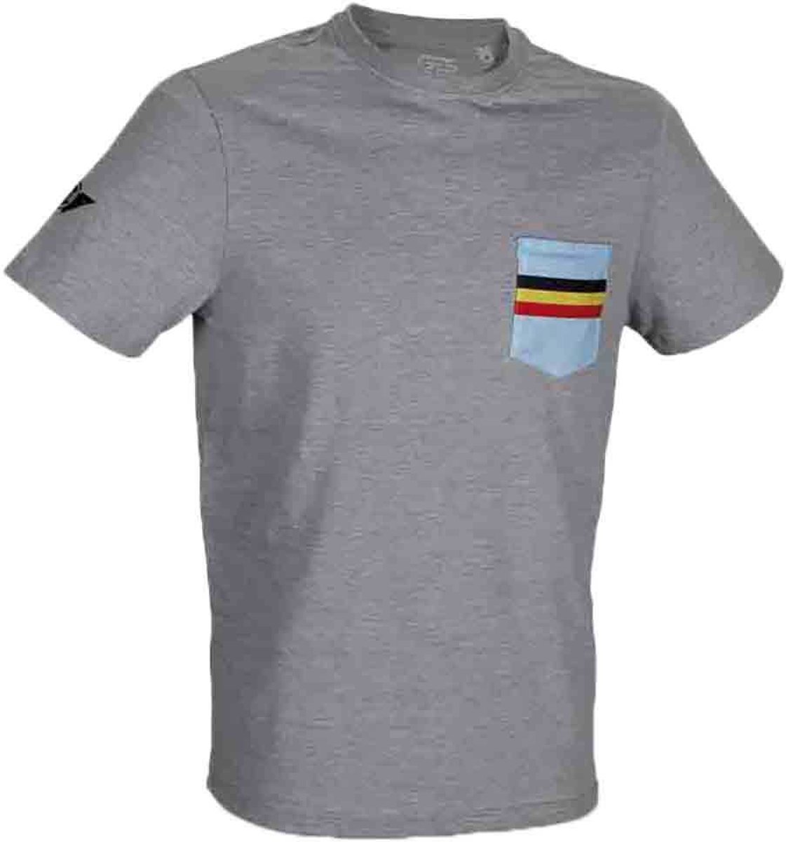 Ges Bélgica T-shirt Met Korte Mouwen Man Vrouw Grijs