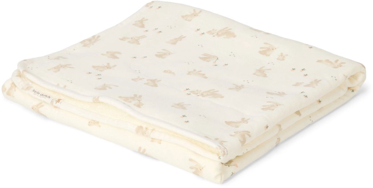 Ledikant deken - Wit - Newborn Naturals - Baby Bunny