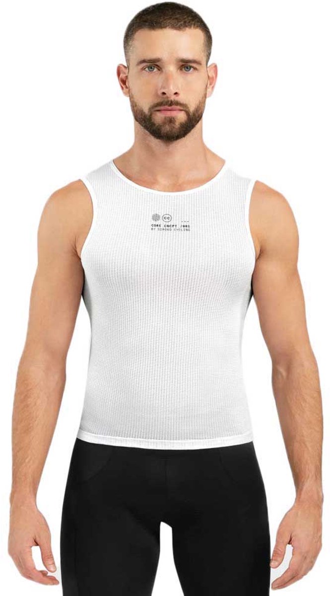 Siroko Core Airborne Mouwloos Basislaag Wit L-XL Man