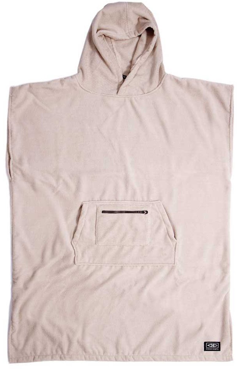 Ocean & Earth Lightweight Hooded Poncho Beige
