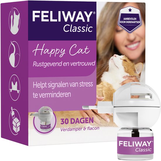 FELIWAY Classic - Startset - 1 Verdamper met 1 Vulling - 48 ml - Anti-stress voor Kat