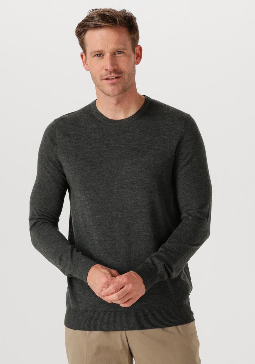 STEFANO LAURAN Crew Truien & Vesten Heren - Sweater - Hoodie - Vest- Groen - Maat M