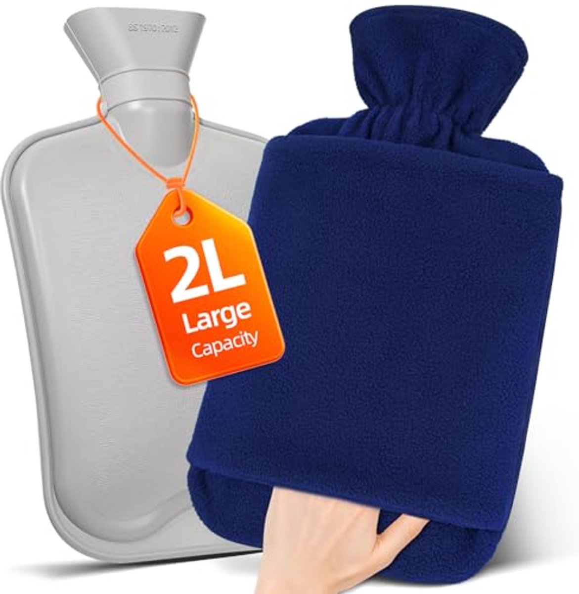 Warmwaterkruik Blauw - Perfect voor Koude Dagen