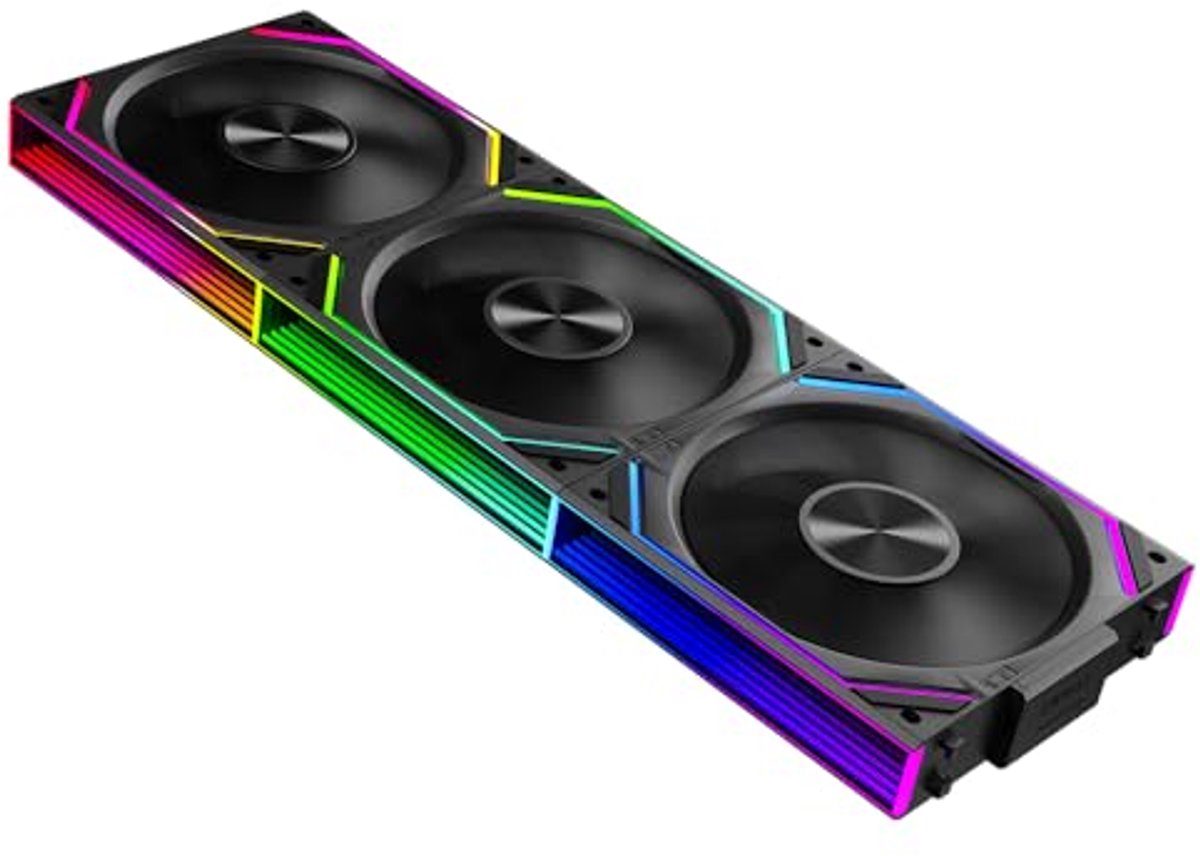 Image of 120 mm RGB pc-ventilator set - 3 stuks met Daisy Chain, 1850 tpm, 68 CFM, 5V, 12V
