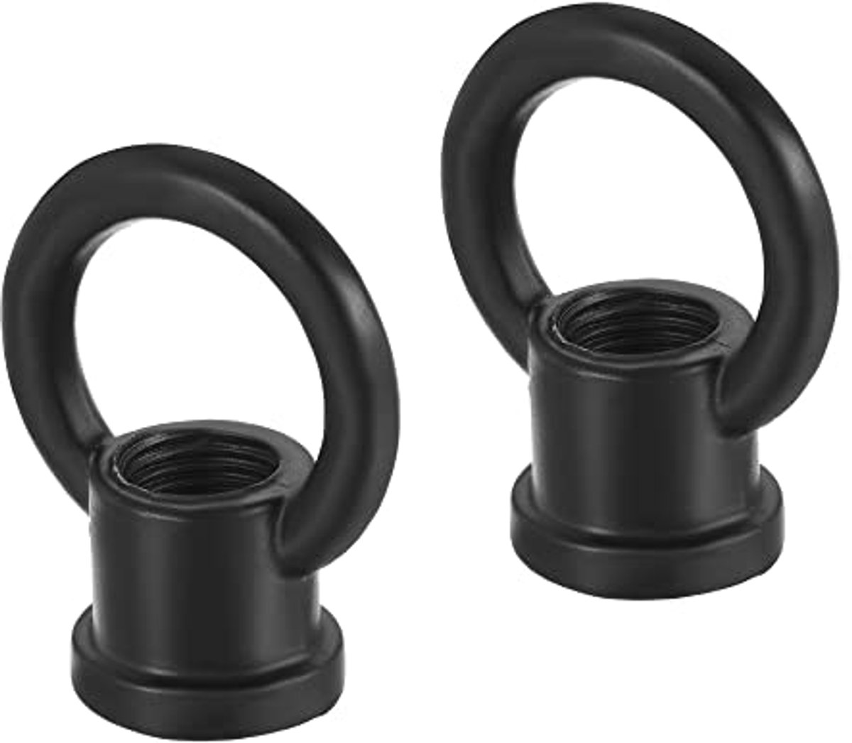 Oogmoeren voor Hanglampen - Zwart, 2 Stuks, 15 kg Max. Belasting, M10 Schroefdraad, 29 x 3