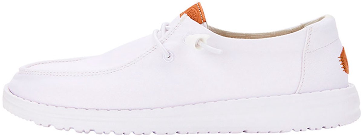 Hey Dude Wendy Stretch Canvas Schoenen Textielbovenwerk Flex & Fold Technologie Wit