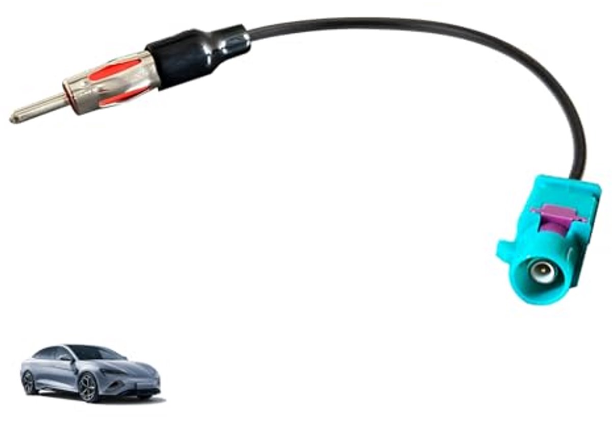 Antenneadapter voor autoradio, Fakra Z naar DIN met Coaxiale RG174 Stekker