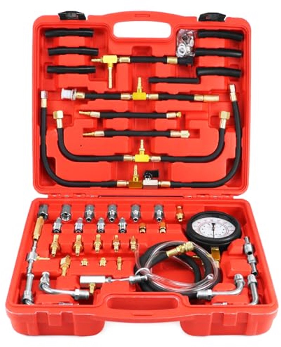 Brandstofdrukmeter voor Injectiesystemen - 0-140 PSI / 0-10 Bar Manometer