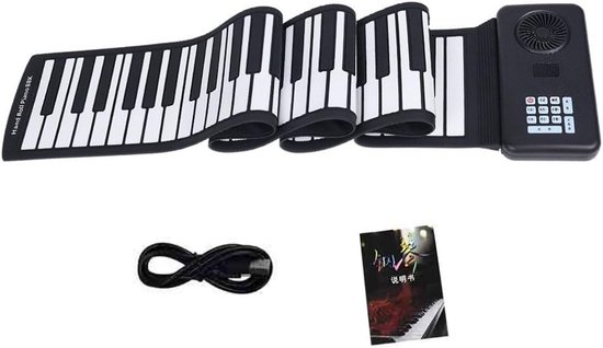 Opvouwbare piano – 88 toetsen – waterdicht – lange batterijduur