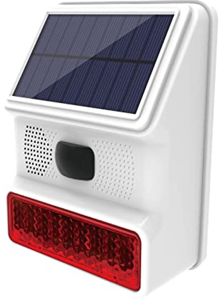 Buitensirene met 110 dB en LED-knipperlicht voor Alarmsystemen