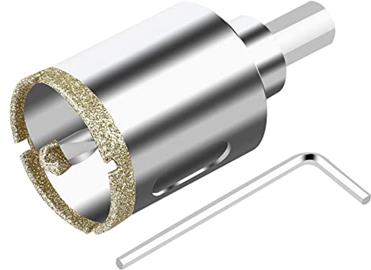Diamantboor 32 mm met Centreerboor voor Glas, Tegels en Keramiek - Hoge Kwaliteit Gatenzaag