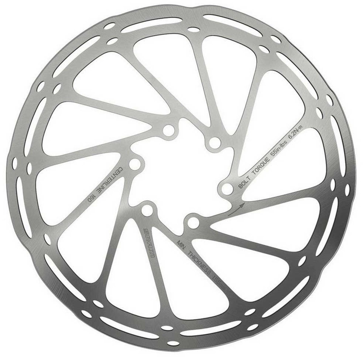Sram Cl Remschijf Zilver 180 mm